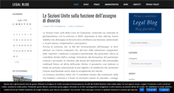 Desktop Screenshot of legal-blog.it